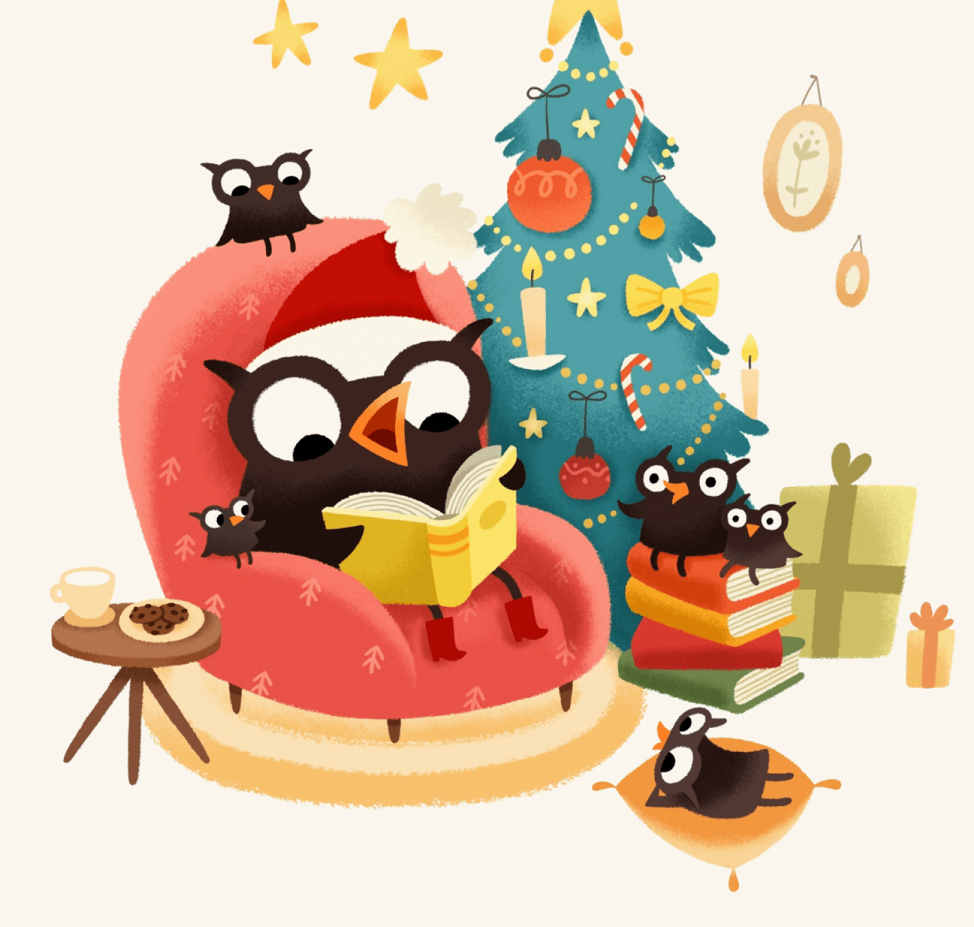 christmas owls